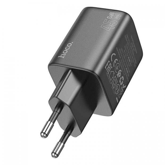 Hoco - Hoco Vggladdare 2xUSB-C GaN 45W N42 - Svart