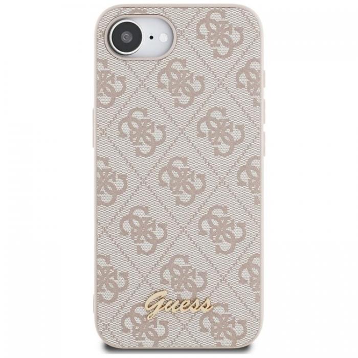 Guess - Guess iPhone 16e Mobilskal MagSafe 4G Script Logo - Rosa