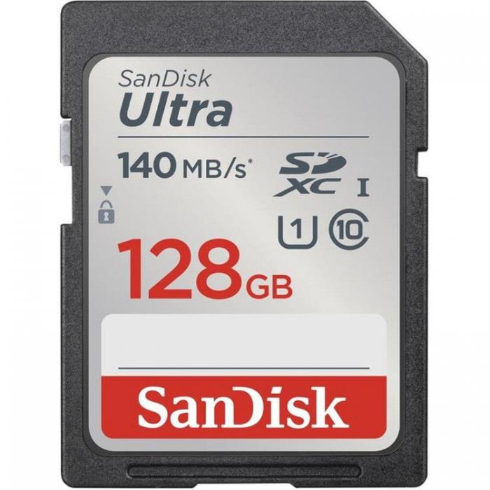 Sandisk - Sandisk Minneskort Ultra SDXC 128GB 140MB/s