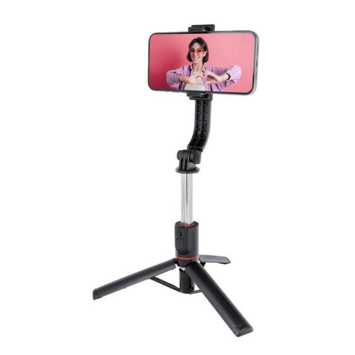 A-One Brand - Combo Selfiestick med Tripod och fjrrkontroll Bluetooth SSTR-13 - Svart