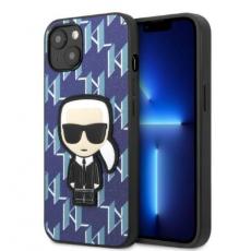 KARL LAGERFELD - Karl Lagerfeld iPhone 13 Skal Monogram Ikonik Patch - Blå