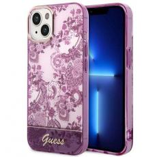 Guess - GUESS iPhone 14 Plus Skal Porcelain Collection - Fuschia