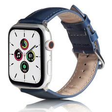 Beline - Beline Apple Watch (38/40/41mm) Armband Läder - Blå