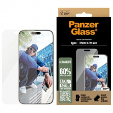 PanzerGlass - PanzerGlass iPhone 16 Pro Max Härdat Glas Skärmskydd Classic Fit - Clear