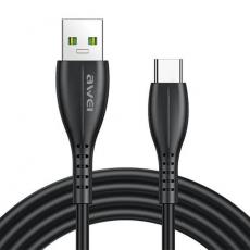 Awei - Awei USB-A Till USB-C 1m Kabel CL-115T - Svart