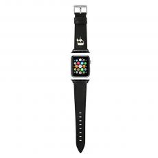 KARL LAGERFELD - KARL LAGERFELD klockarmband för Apple Watch 42/44mm svart