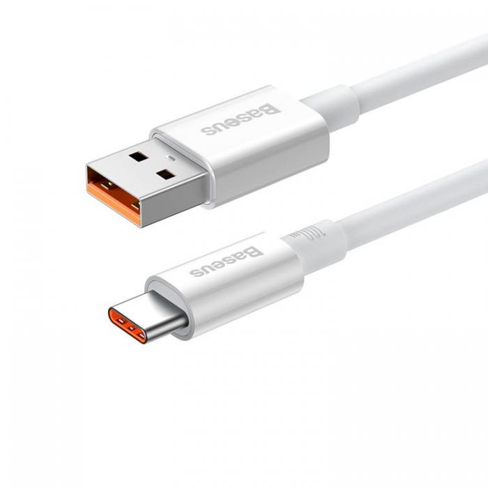 BASEUS - Baseus USB Till USB-C 100W 2m Kabel Superior Moon - Vit