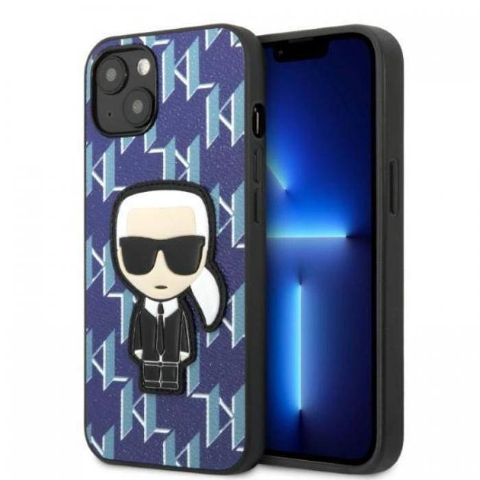 KARL LAGERFELD - Karl Lagerfeld iPhone 13 Skal Monogram Ikonik Patch - Bl