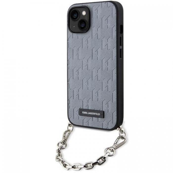 KARL LAGERFELD - KARL LAGERFELD iPhone 14 Mobilskal Saffiano Monogram Chain