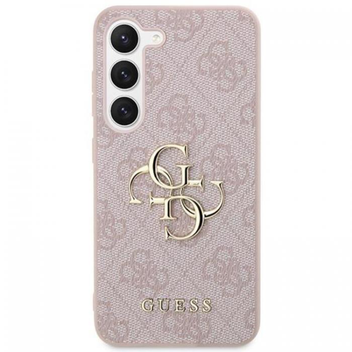 Guess - Guess Galaxy S24 Mobilskal Big Metall Logo - Rosa