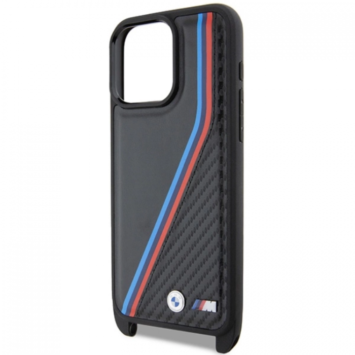 BMW - BMW iPhone 15 Pro Max Halsbandsskal M Edition Carbon Tricolor