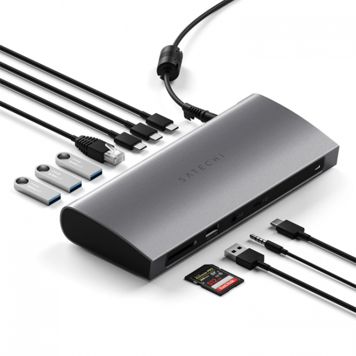 Satechi - Satechi Thunderbolt 4 Dock Med 3 ThunderBolt Anslutningar