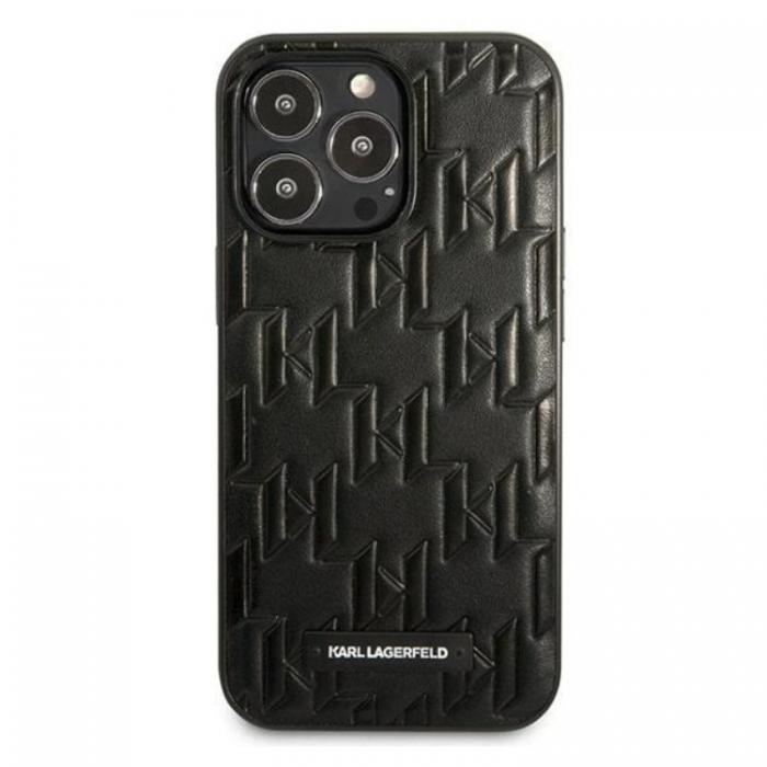 KARL LAGERFELD - Karl Lagerfeld iPhone 13 Pro Skal Monogram Plaque - Svart