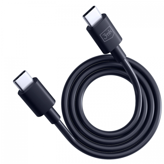 3MK - 3mK Hyper USB-C till USB-C kabel 100W 1.2m - Svart