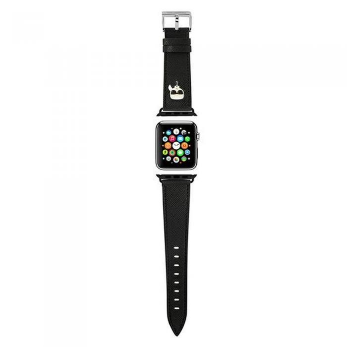 KARL LAGERFELD - KARL LAGERFELD klockarmband fr Apple Watch 42/44mm svart