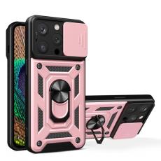 A-One Brand - iPhone 15 Pro Mobilskal Camshield Hybrid Armor - Rosa