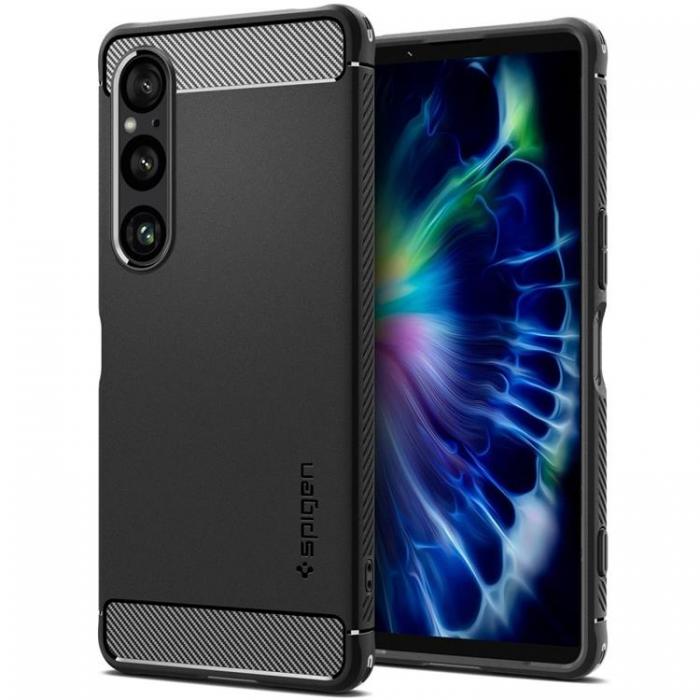 Spigen - Spigen Sony Xperia 1 VI Mobilskal Rugged Armor - Svart