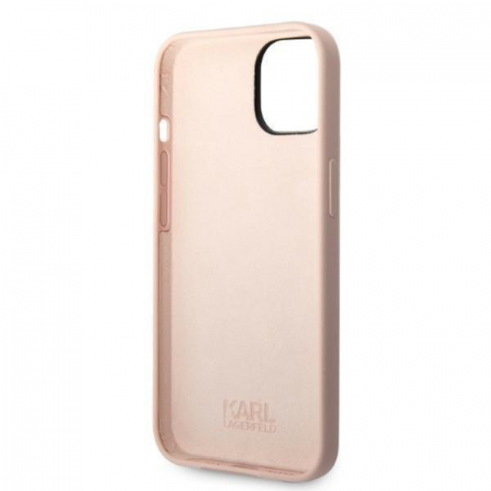 KARL LAGERFELD - Karl Lagerfeld iPhone 14 Plus Skal Silicone Ikonik - Rosa