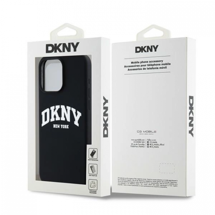 DKNY - DKNY iPhone 13 Pro Max Mobilskal MagSafe Silikon Vit Logo