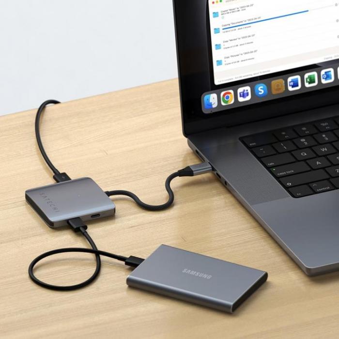 Satechi - Satechi USB-C-hubb med 4 portar och PD