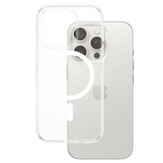 PanzerGlass - PanzerGlass iPhone 16 Pro Mobilskal Magsafe Hard - Vit/Transparent