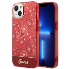 Guess - GUESS iPhone 14 Plus Skal Bandana Paisley - Röd