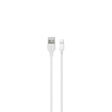 XO - XO USB-A till Micro-USB Kabel 2m - Vit