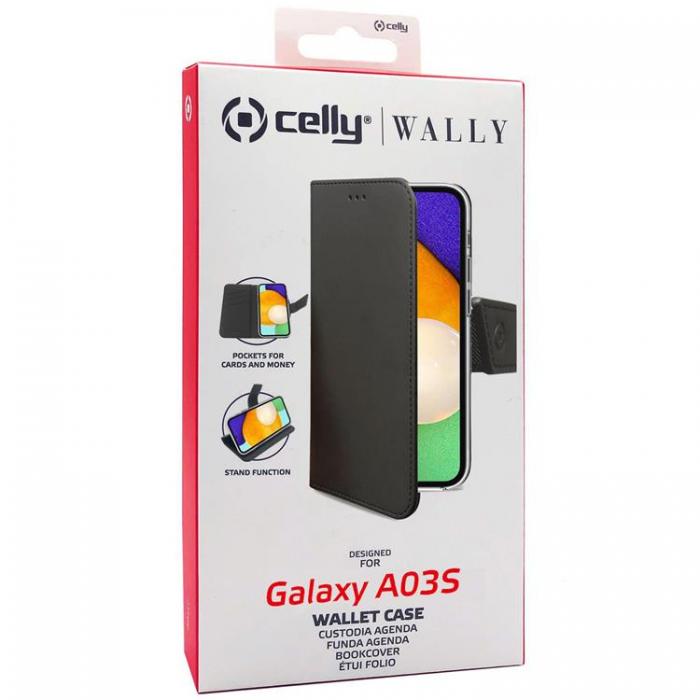 Celly - Celly Plnboksfodral Galaxy A03s - Svart