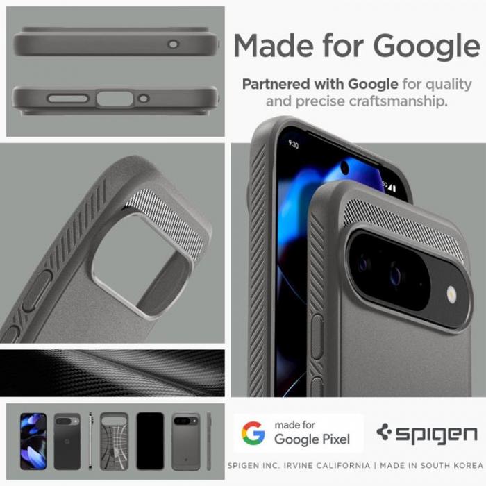 Spigen - Spigen Google Pixel 9/9 Pro Mobilskal Rugged Aromor - Gr