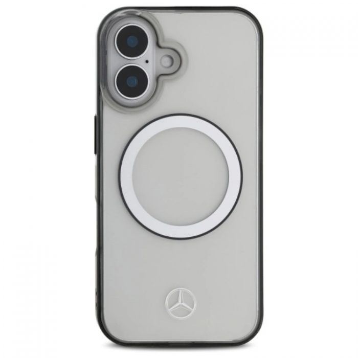 Mercedes - Mercedes iPhone 16 Mobilskal Magsafe Printed Logo - Clear