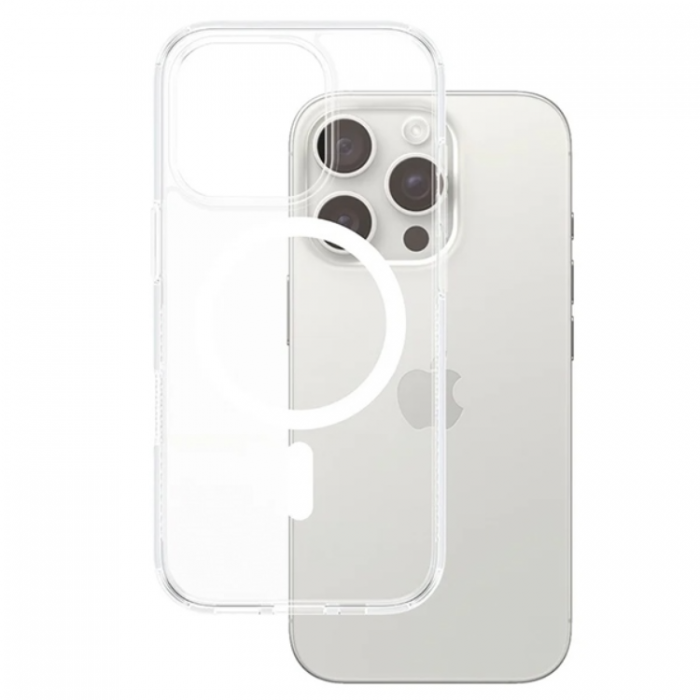 PanzerGlass - PanzerGlass iPhone 16 Pro Mobilskal Magsafe Hard - Vit/Transparent