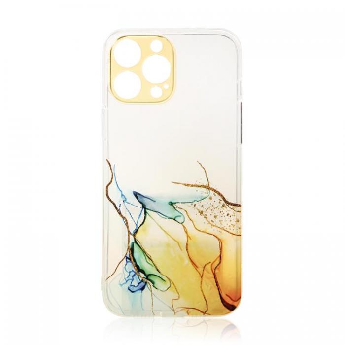 OEM - iPhone 13 Pro Max Skal Gel Marble - Orange