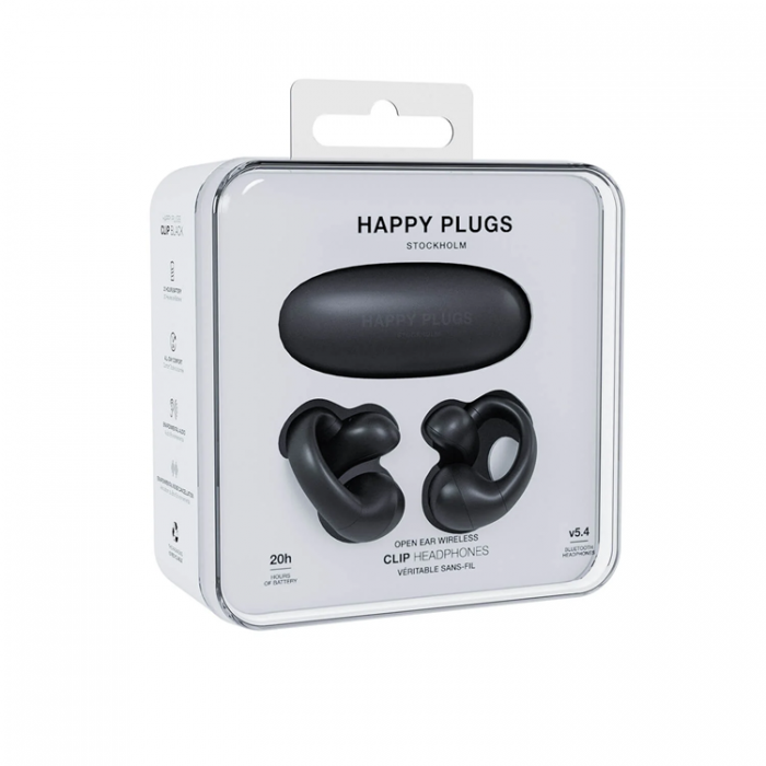 Happy Plugs - Happy Plugs TWS In-Ear Hrlurar Clip OWS - Svart