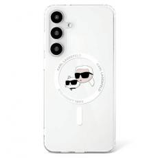 KARL LAGERFELD - Karl Lagerfeld Galaxy S25 Plus Mobilskal MagSafe Karl & Choupette Logo - Vit