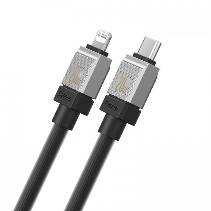 BASEUS - Baseus USB-C Till Lightning Kabel 20W 1m CoolPlay - Svart