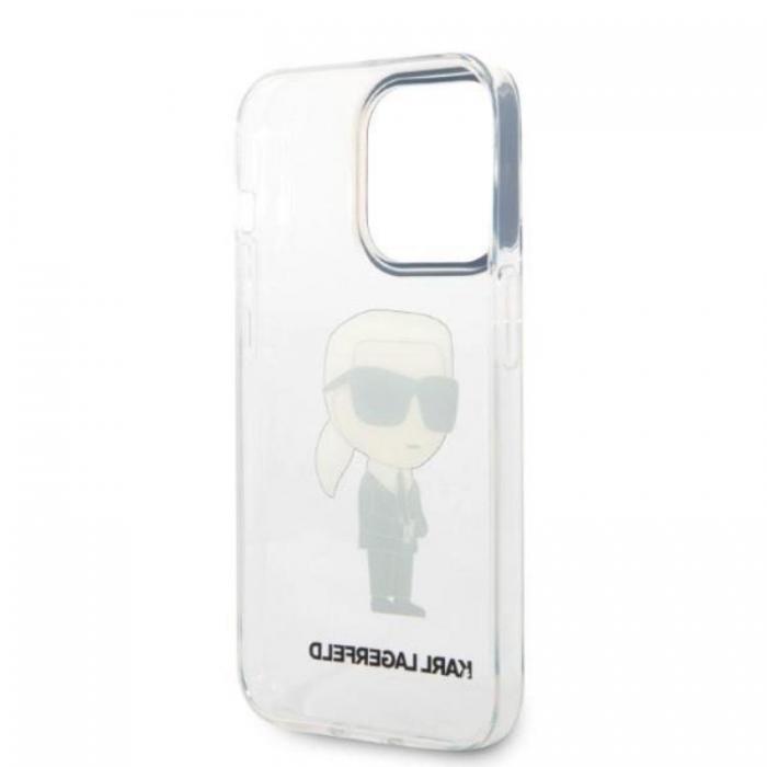 KARL LAGERFELD - Karl Lagerfeld iPhone 14 Pro Skal IML NFT Ikonik - Transparent