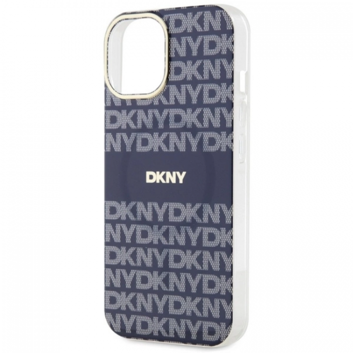 DKNY - DKNY iPhone 15/14/13 Mobilskal Magsafe IML Mono & Stripe - Bl