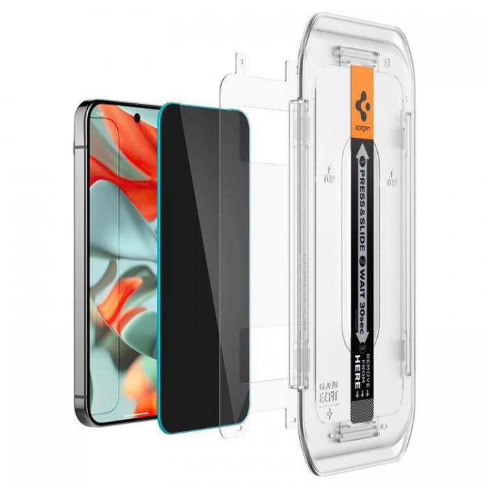 Spigen - Spigen [2-Pack] Google Pixel 9 Pro XL Skrmskydd Hrdat Glas EZ-FIT