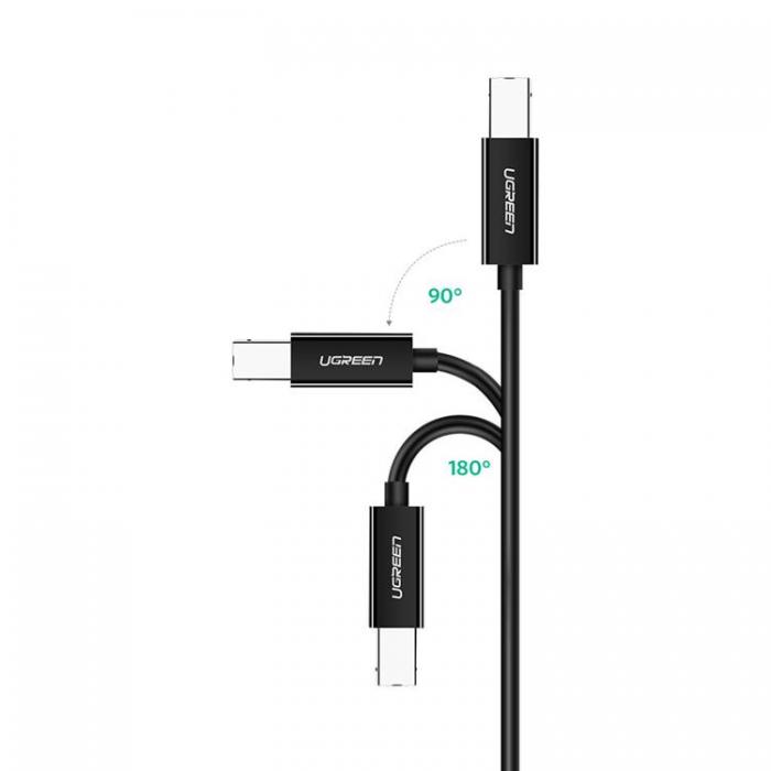 Ugreen - Ugreen USB-C 2.0 Till USB-B Kabel 1m - Svart