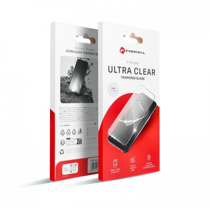 Forcell - Forcell iPhone 15 Hrdat Glas Skrmskydd Ultra Clear - Svart