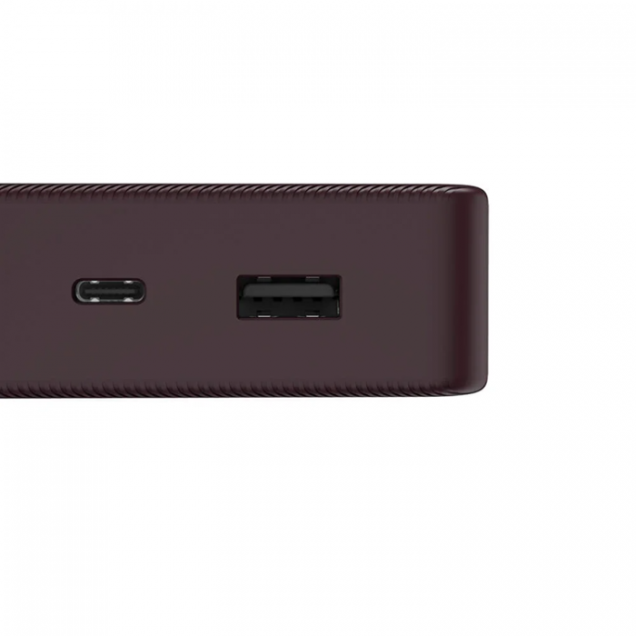 Hama - Hama Powerbank 20000 mAh USB-C/USB-A - Plommon