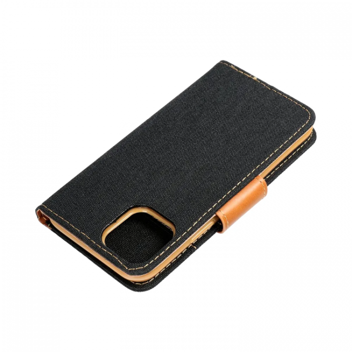 A-One Brand - iPhone 16 Plnboksfodral Canvas - Svart