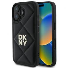 DKNY - DKNY iPhone 16 Mobilskal Quilted Stack Logo - Svart