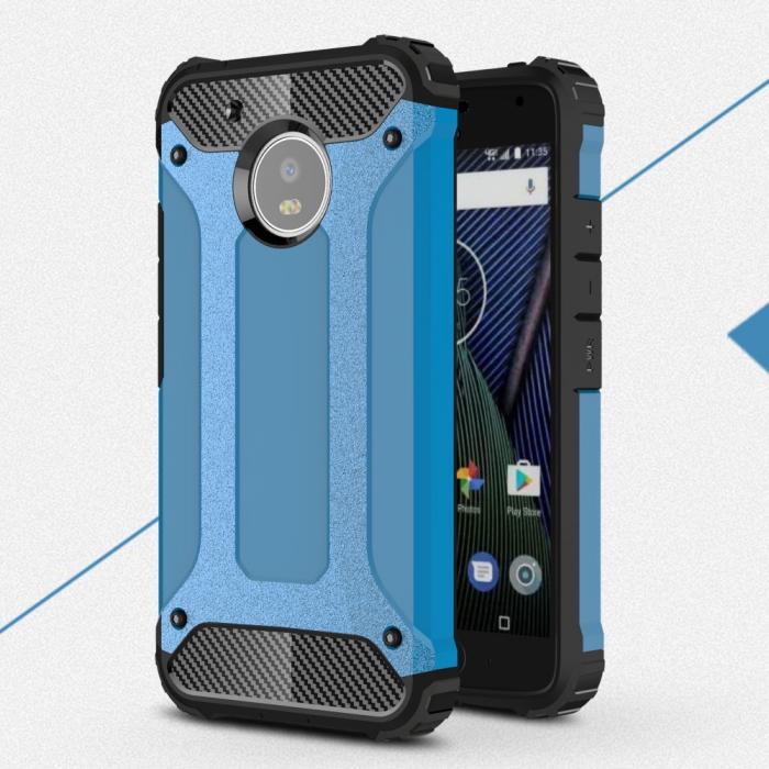 UTGATT4 - Hybrid Armor Mobilskal till Motorola Moto G5 Plus - Bl