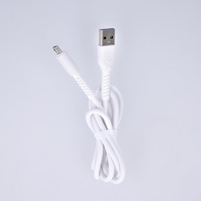 Maxlife - Maxlife USB Till MicroUSB 1m Kabel 3A MXUC-04 - Vit