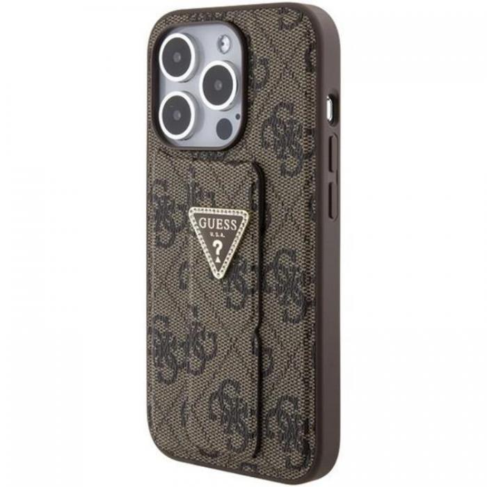 Guess - Guess iPhone 15 Pro Max Mobilskal Grip Stand Triangle Strass