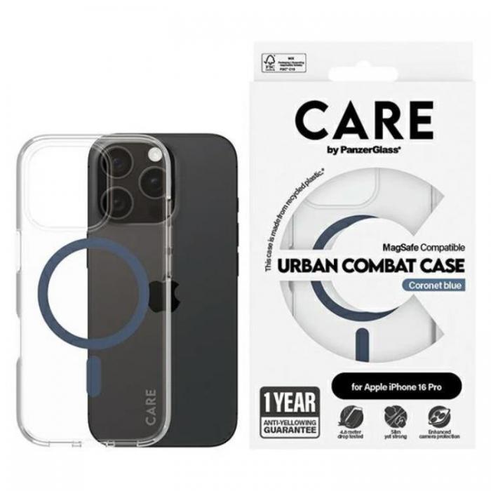 PanzerGlass - CARE By PanzerGlass iPhone 16 Pro Mobilskal MagSafe - Bl