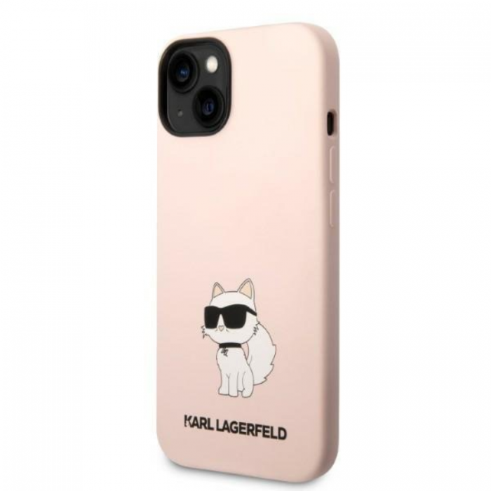 KARL LAGERFELD - Karl Lagerfeld iPhone 14 Mobilskal Silicone Choupette - Rosa