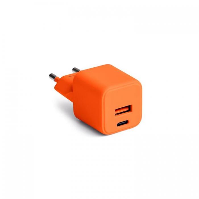 Colorum - Colorum Snabbladdare 30W 1xUSB-A 1xUSB-C - Orange