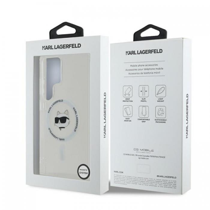 KARL LAGERFELD - Karl Lagerfeld Galaxy S25 Ultra Mobilskal MagSafe Choupette Printed Logo - Vit